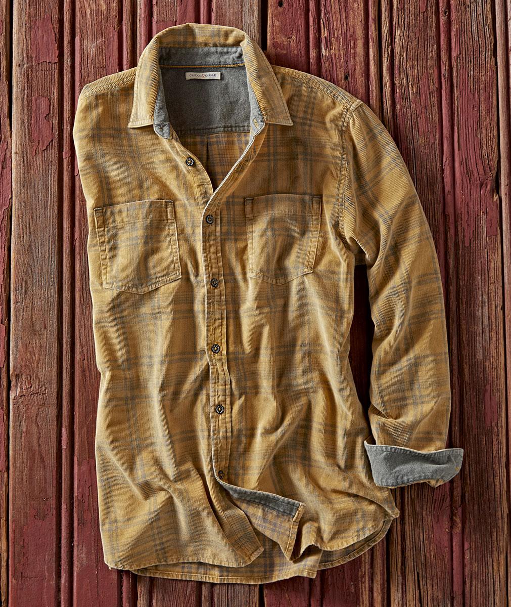 Men's Goldenrod Cord Shirt