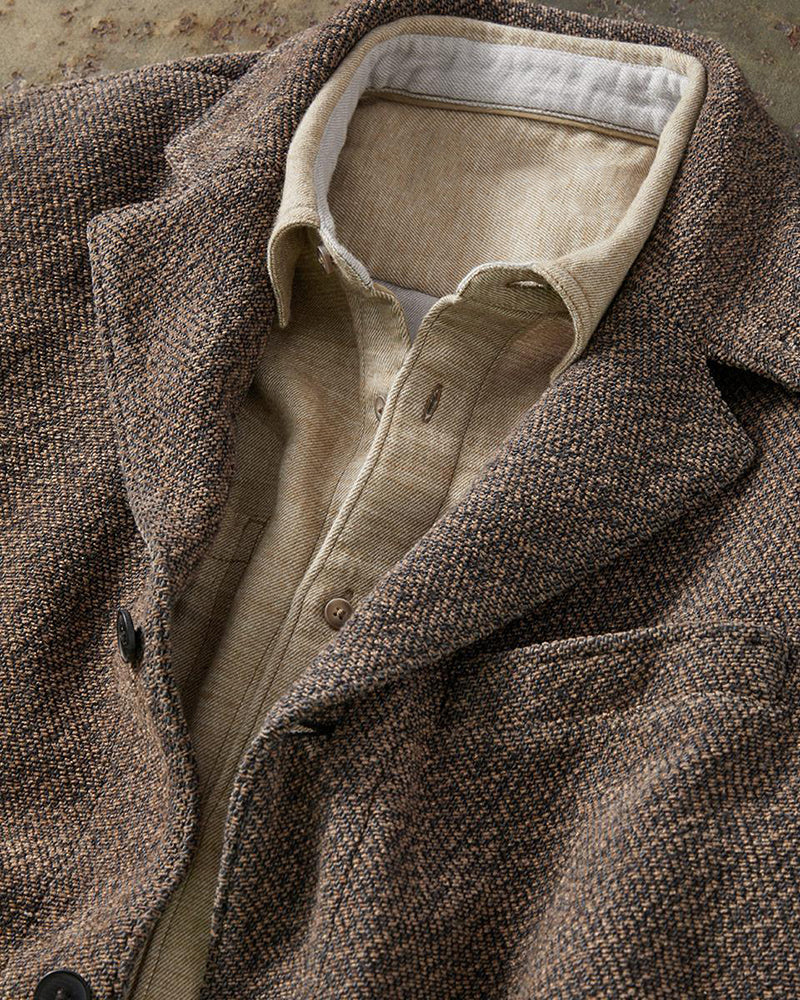 Vintage Multi-Pocket  Tweed Jacket
