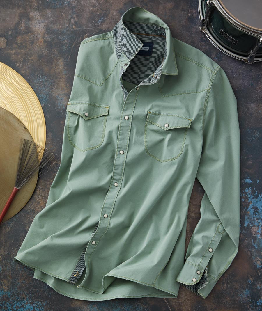 Casual Western Poplin Shirt