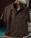 Animal Print Short Sleeve Shirt