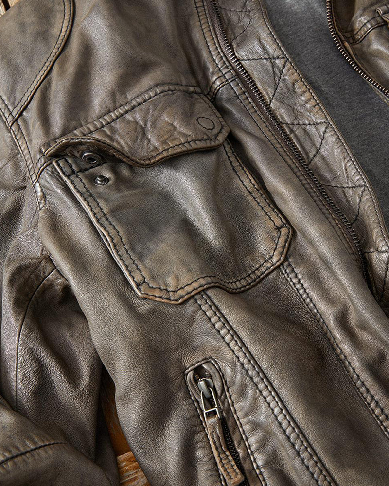 Casual Retro Moto Jacket